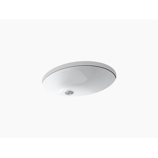 Caxton Oval 19 X 15 Undermount Bathroom Sink W/ Glazed Underside